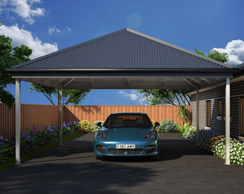 6x6 hip roof carport Tasmania