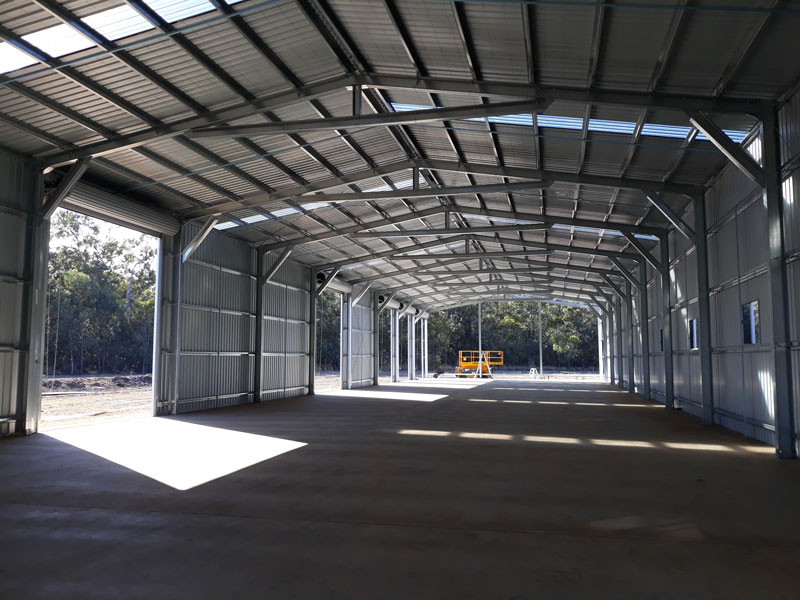 Custom steel workshop in Tasmania