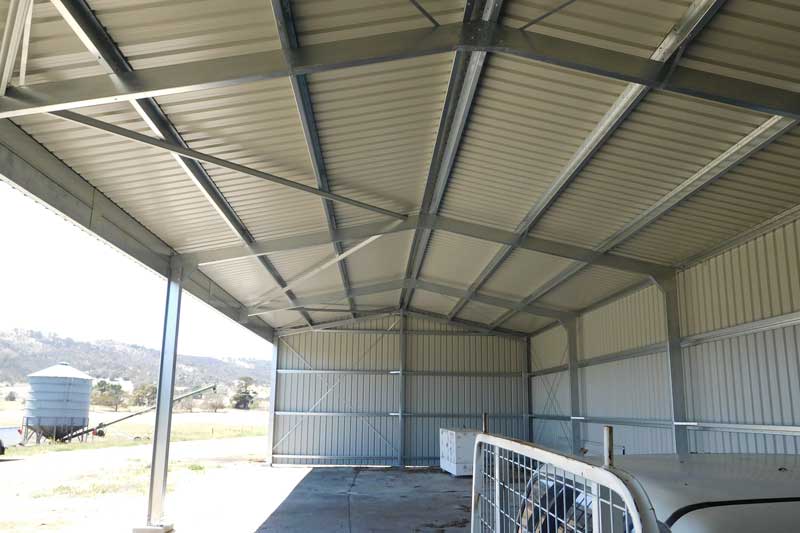 Custom steel building in Tasmania