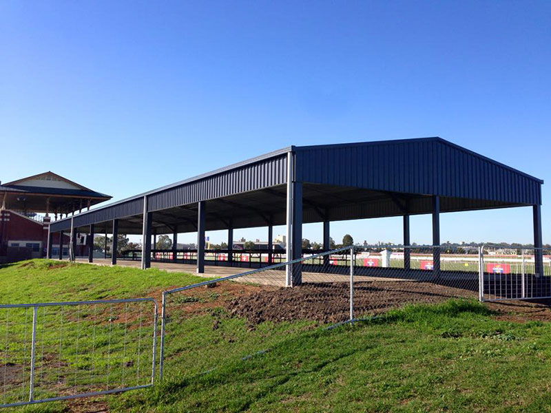 Open steel cover structure in Tasmania